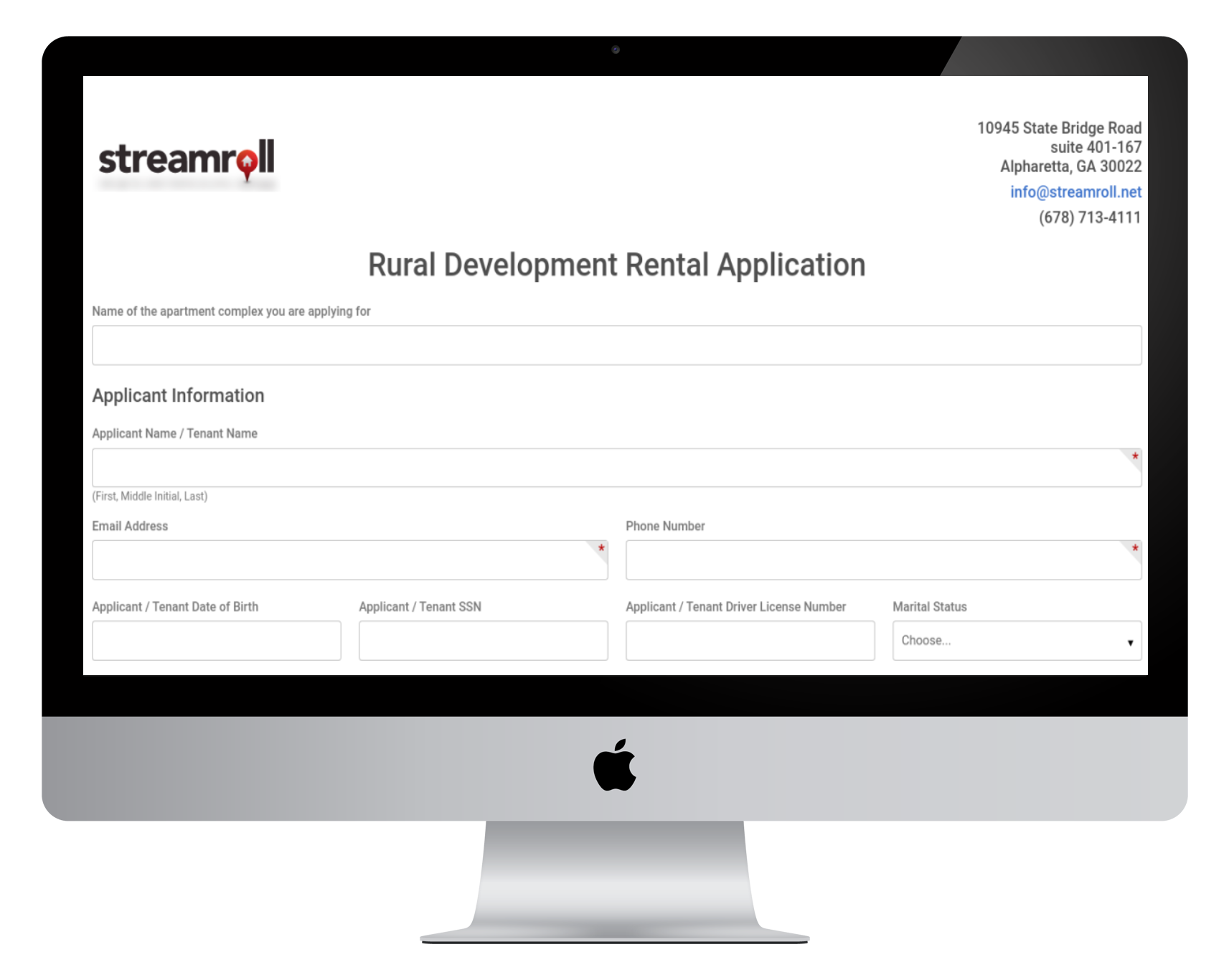 WebForms | Streamroll on Desktop